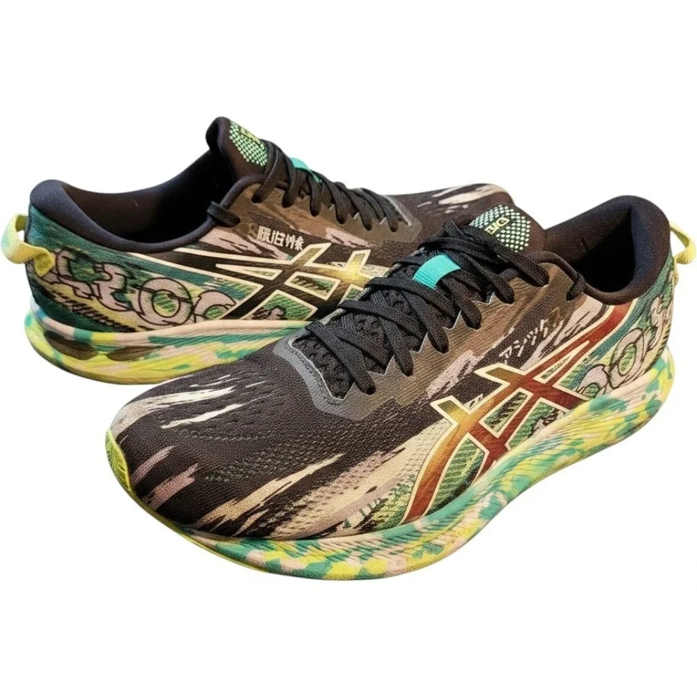 Asics Noosa Tri 13 Womens 10 Running Shoes Black Multi Color Graffiti 1012A898